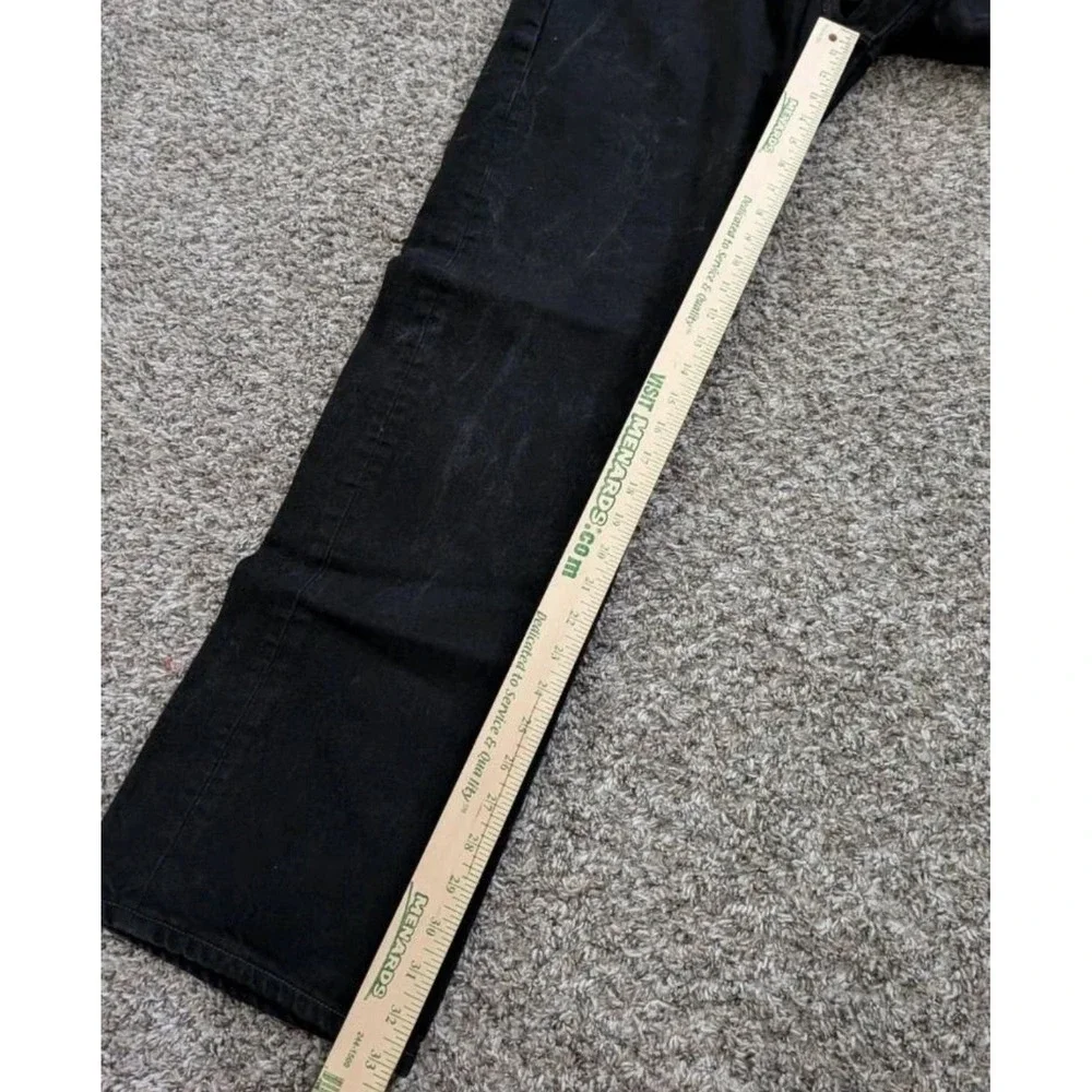 Levi's 501 Jeans Black Denim Mens 34x33 (Tag‎ 36x34) Mexico Made Y2K Button Fly